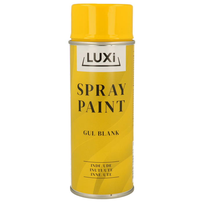 Spraymaling gul blank 400 ml - Luxi